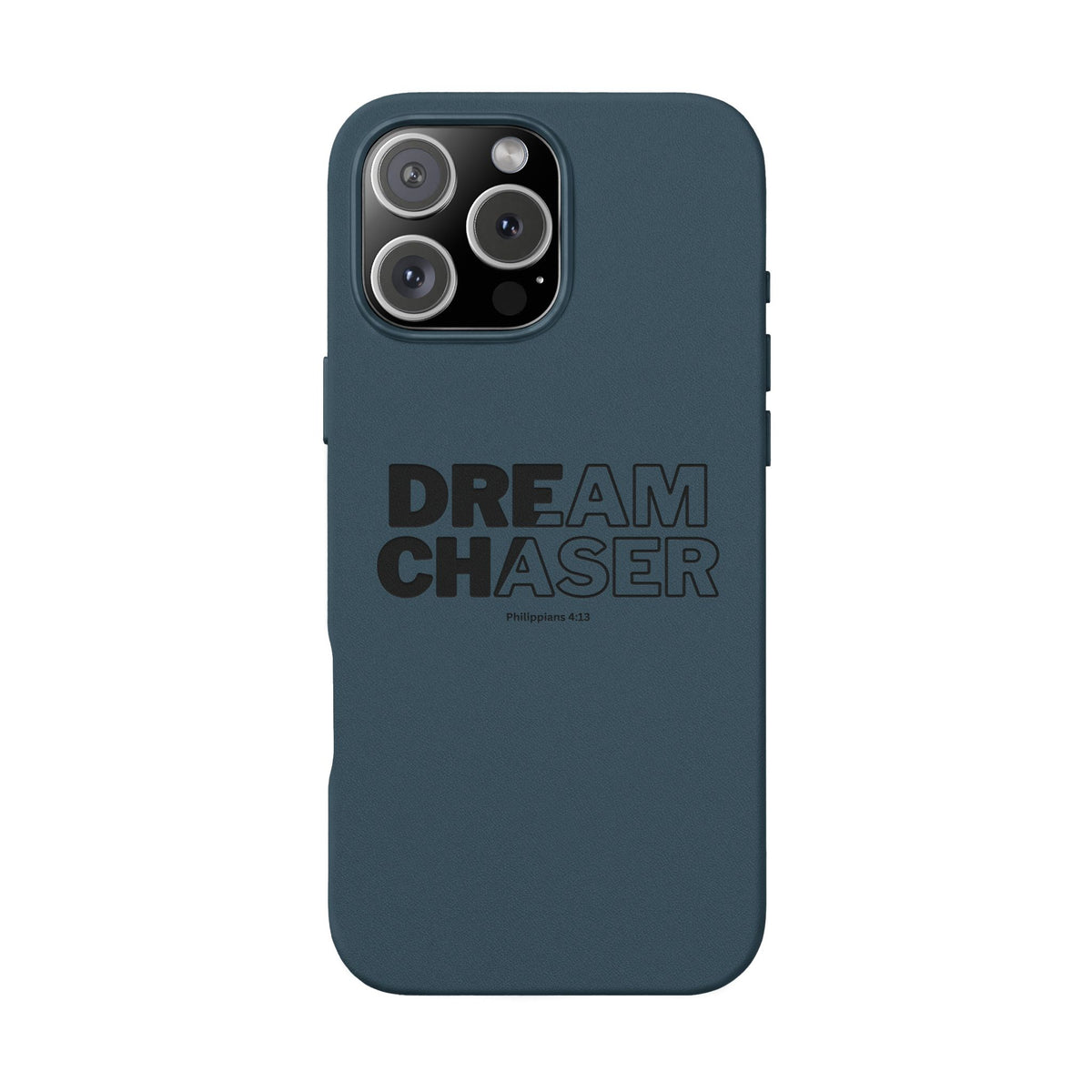 Embossed 'Dream Chaser' PU Leather Phone Case - Slim Protective iPhone Cover