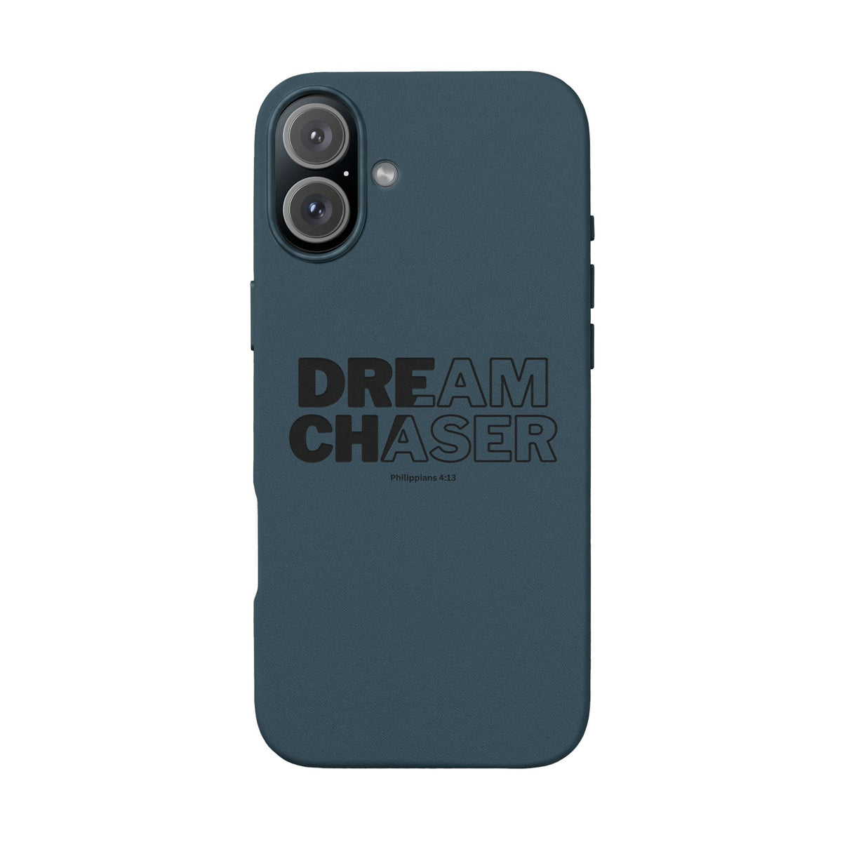 Embossed 'Dream Chaser' PU Leather Phone Case - Slim Protective iPhone Cover