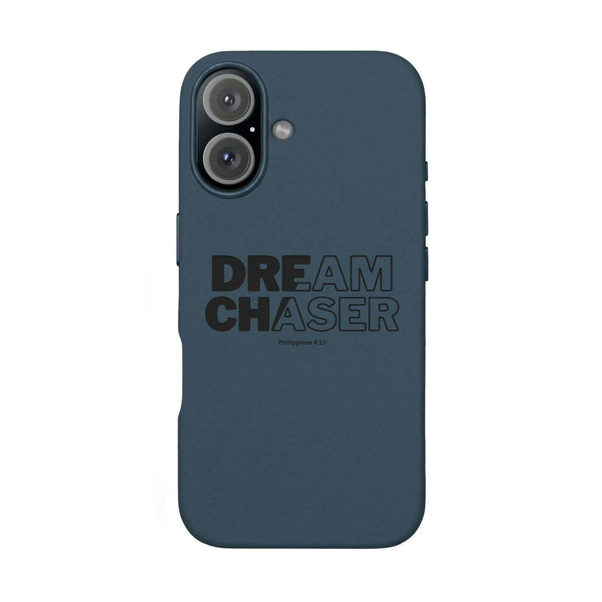Embossed 'Dream Chaser' PU Leather Phone Case - Slim Protective iPhone Cover