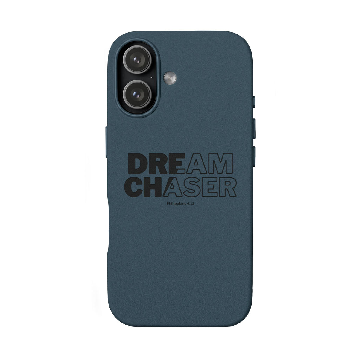 Embossed 'Dream Chaser' PU Leather Phone Case - Slim Protective iPhone Cover