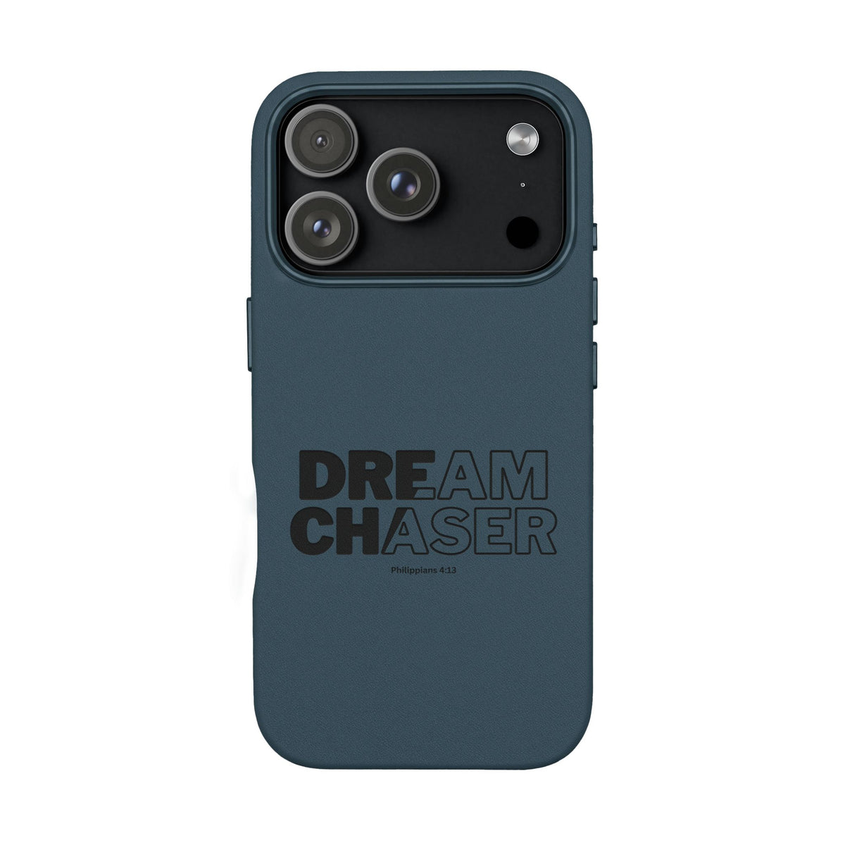 Embossed 'Dream Chaser' PU Leather Phone Case - Slim Protective iPhone Cover