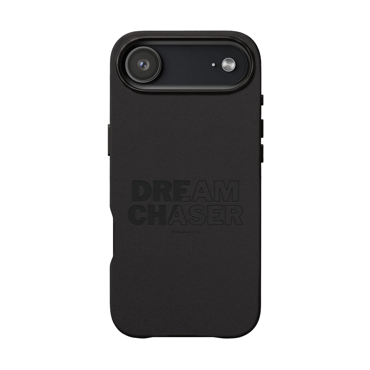 Embossed 'Dream Chaser' PU Leather Phone Case - Slim Protective iPhone Cover